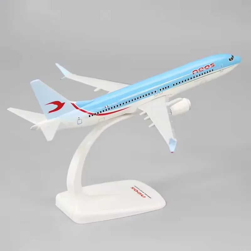1:200 Scale B737 MAX8 Neos Airlines ABS Plastic Airplane Aircraft Plane Model Toy Assembly Resin Collection Display Gifts Fans