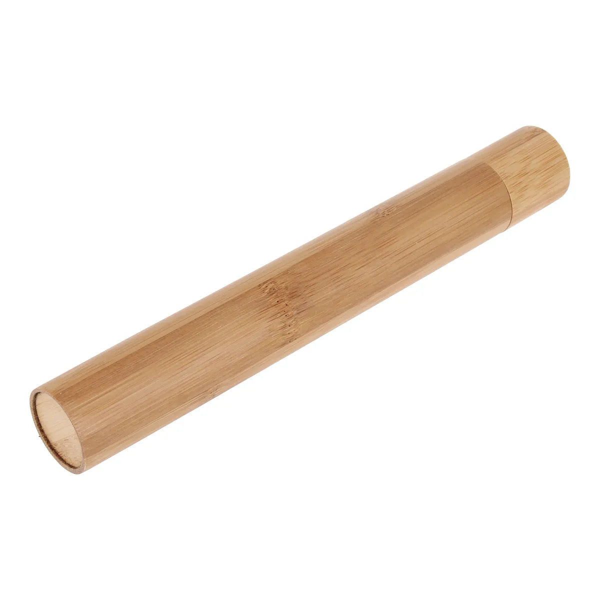 Bamboo Toothbrush Case Compact Travel Toothbrush Tube Storage for Home Office Gym Eco Friendly Easy Clean Lightweight