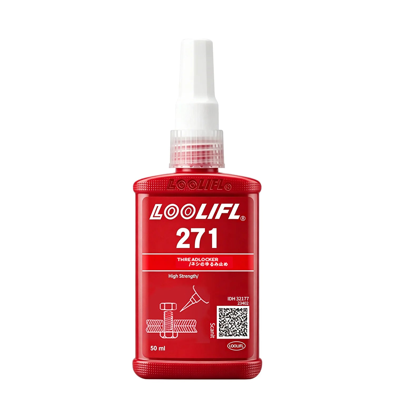 242 Blue 271 Red Threadlocker Adhesive Medium High Strength Screw Lock Sealant Anti-loosening Thread Seal for Metal Bolts Nuts