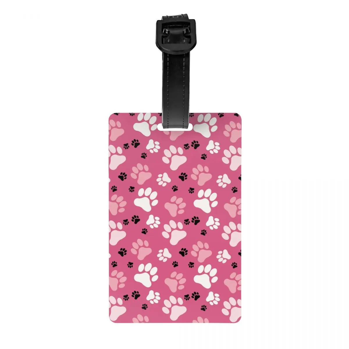 Custom Dog Lover Pet Paw Heart Luggage Tag for Suitcases Fashion Baggage Tags Privacy Cover Name ID Card