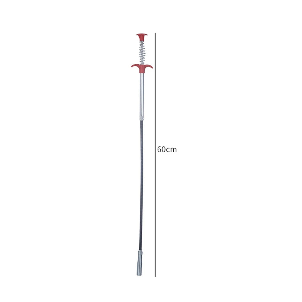 60cm 90cm 160cm 200cm Spring Pipe Dredging Tools  Drain Snake Sewer Dredge Pipeline Hook Clog Remover Cleaning for Kitchen Sink