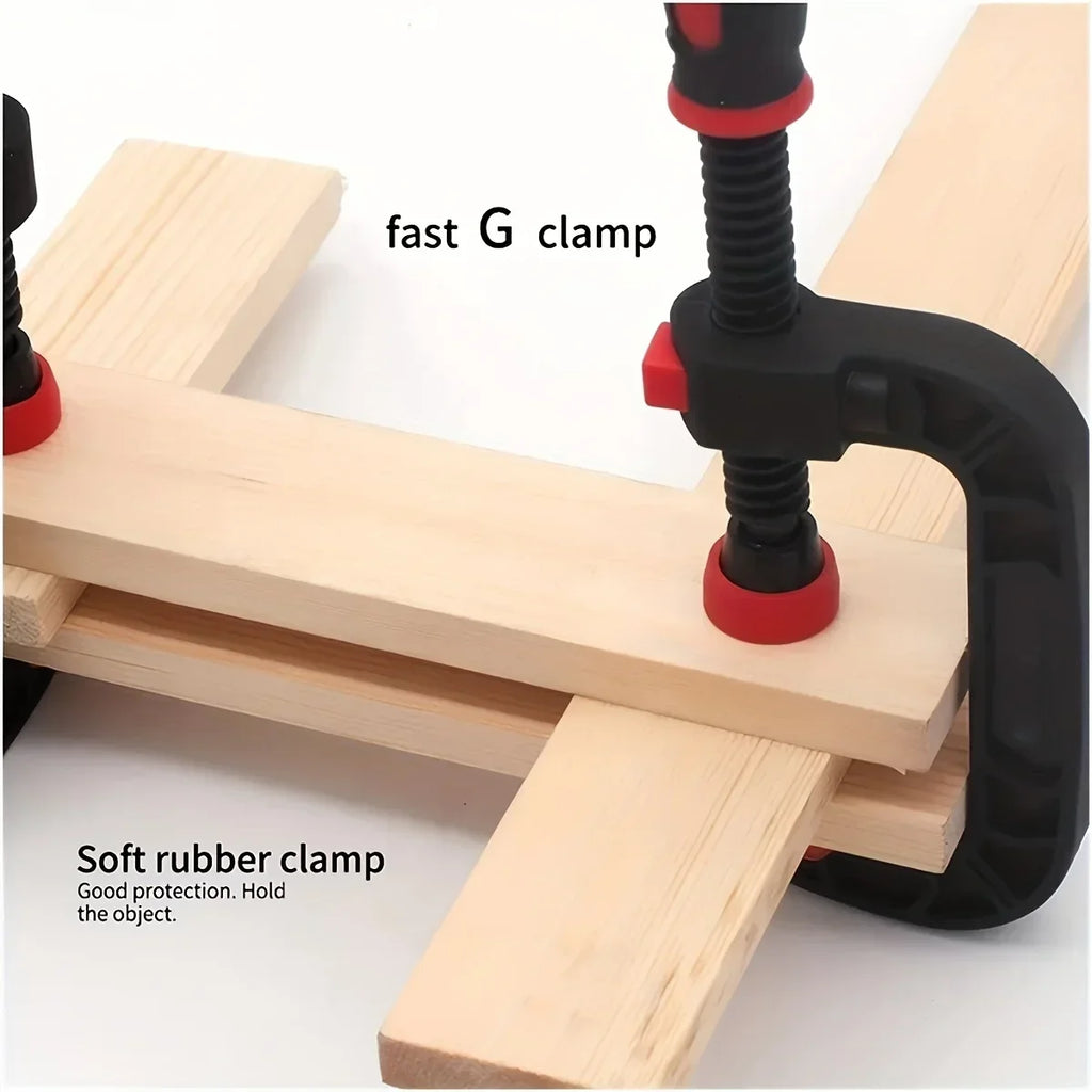 7-inch Heavy-Duty Spring Clamps Strong G Type Plastic Clamp Quick Release 2 Inch Jaw Opening for Woodworking DIY Carpentry Tools