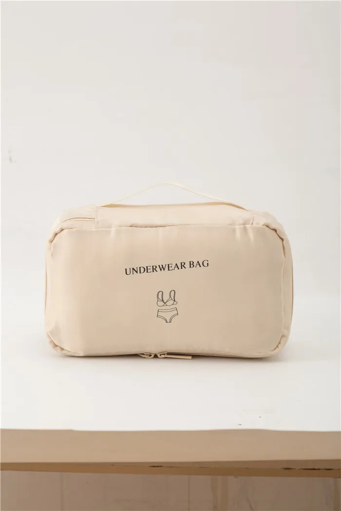 Travel Multi-Piece Set, Simple Cosmetics Bag, Travel Portable Large-Capacity Storage, Waterproof, Moisture-Proof, Dirt-Resistant, Easy-Care Storage Set, Compressed, Space-Saving, Easy-To-Use Clothing Cosmetics Bag, Intimates