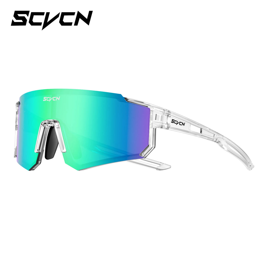SCVCN UV400 Mountaineering Cycling Protective Glasses Running Sunglasses Stylish Hiking Driving Glasses MTB Sports Sunglasses
