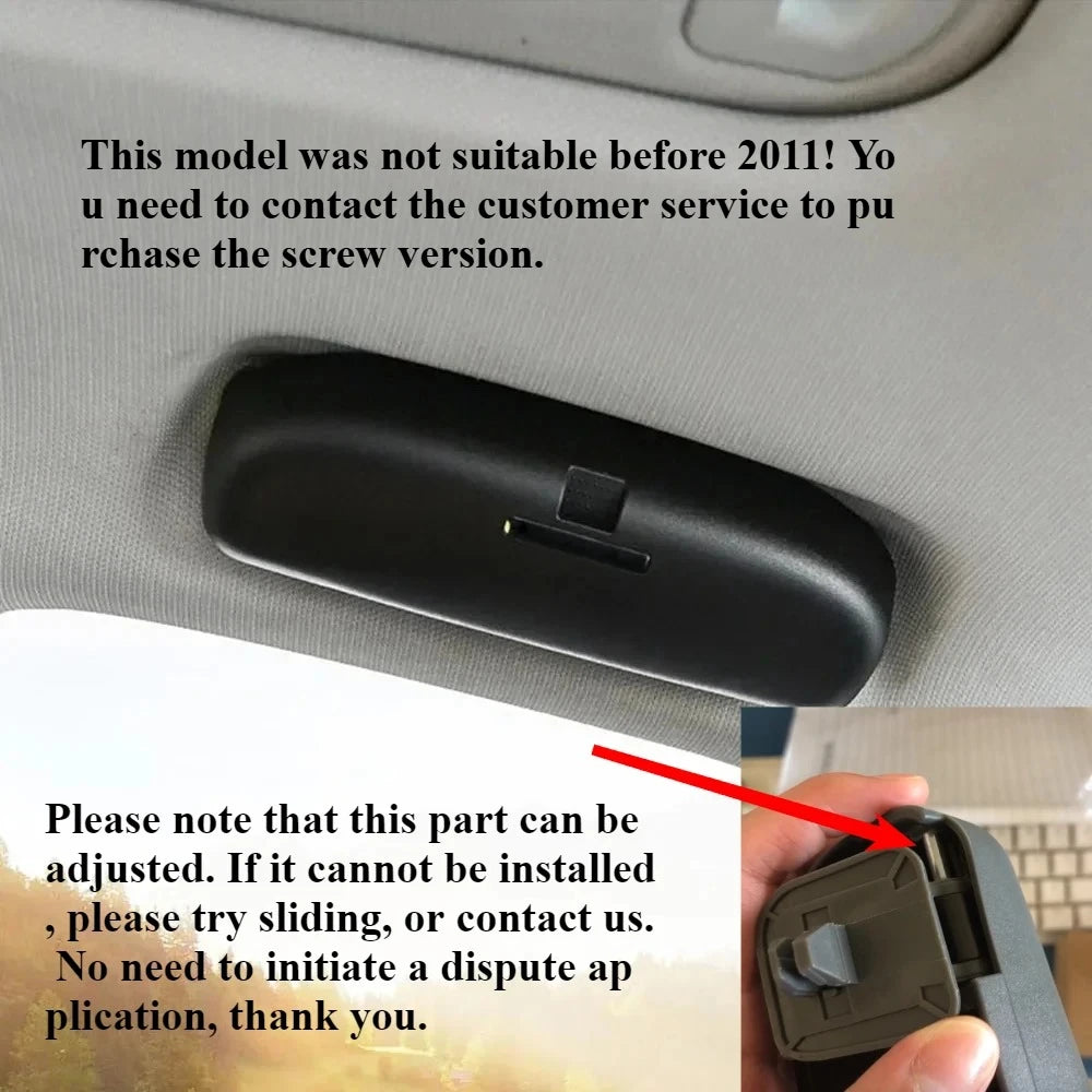 For Audi A3 A4 A6 C6 C7 A7 A5 S5 A1 Q2 Q3 Q5 Q7 Car Handle Glasses Holder Case Sunglass Box Modification Auto Accessories