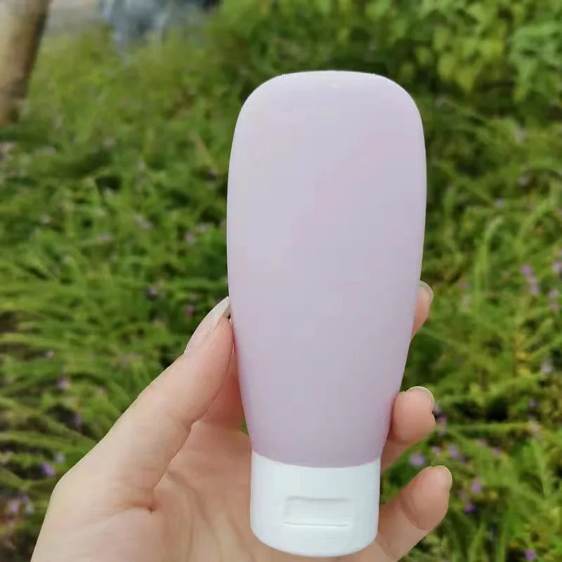 38/60/100ml Portable Refillable Travel Essential Silicone Toiletries Bottle for Shampoo Moisturizer Shower Gel Lotion Face Wash