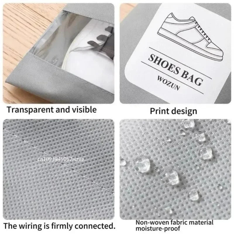1-30Pcs Travel Shoe Bags Portable Sneaker Bags Waterproof Shoe Bag Dustproof Shoes Pouches Organizer for Travel Storage Bags