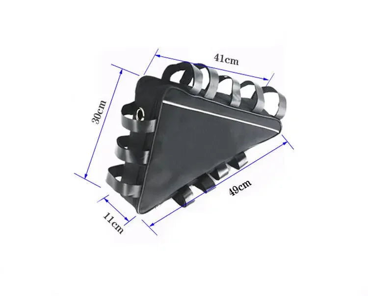 39cm 49cm 56cm 57cm Mountain Bike Triangle Tube Frame Bag Hang Battery Storage