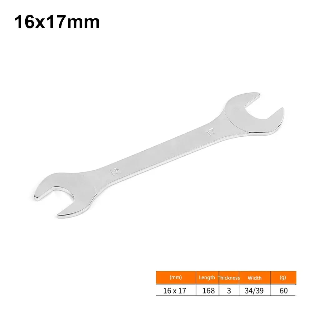 New 1Pcs 3mm Ultra-thin Thin Open End Wrench Hi-Spec Steel Flat Wrench Tool 6-32mm Multi-Function Double-end Fixed Spanner