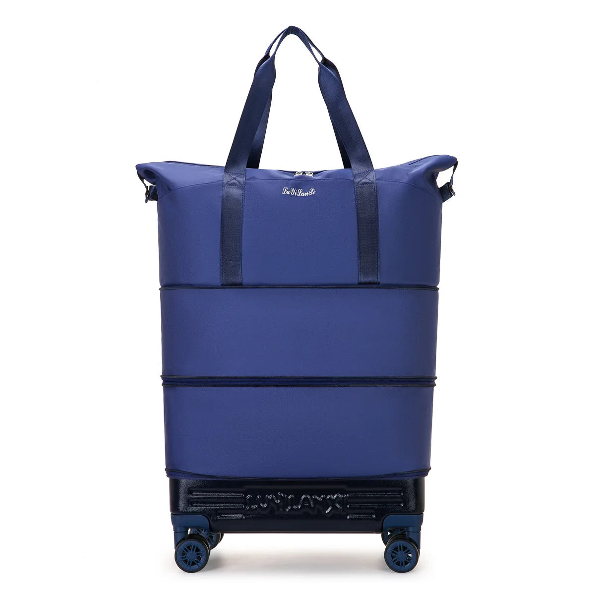 New Travel Bag with Trolley and Wheels Durable, Simple, High-end, Trendy Travel Bag Foldable Expansion Rolling Luggage