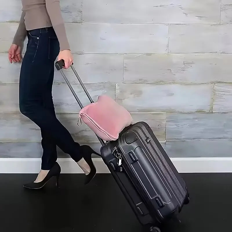 Portable Two-In-One Travel Blanket, Airplane Blanket, Pillow Cushion Blanket, Multifunctional Foldable Blanket