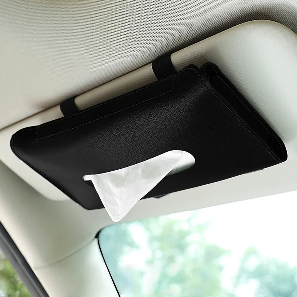 1-4Pcs Car Tissue Box Holder Armrest Paper Towel Storage Bag Organizer For JAC Kia Jeep Lexus Infiniti Isuzu Interior