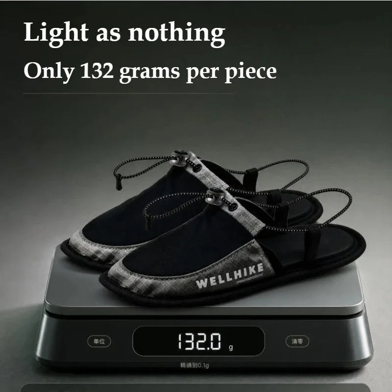 Ultra-Light Portable Travel Slippers Non-Slip Outdoor Beach Aircraft Hotel Slippers Reusable Comfortable Home Slippers