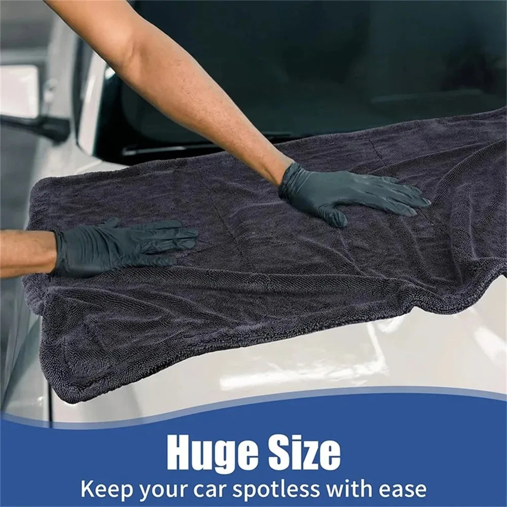 1PCS Ultra-fine Fiber Car Wash Towel Soft Cleaning Dry Cloth with Edge Sealing And Strong Water Absorption for Car Cleaning