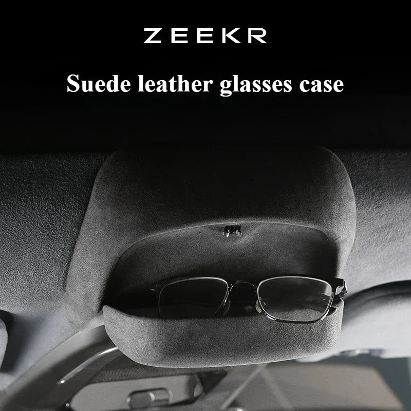 For ZEEKR 001/009 Car Glasses Case Sunglasses Protection Scratch-proof Storage Clip Car Roof Interior Modification Accessories