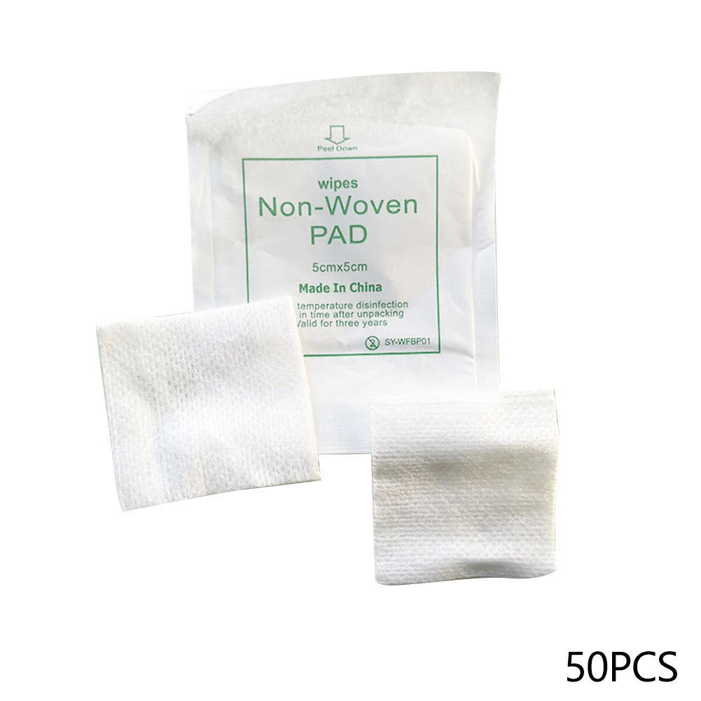 50/100pcs Sterile Non-woven Gauze Pad Wound Care Supplies Gauze Pad Cotton First Aid Waterproof Wound Dressing