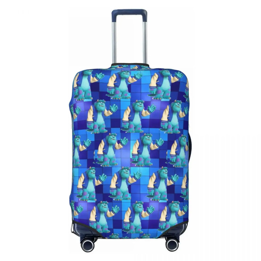 Custom M-Monsters Anime University Luggage Cover Cute Suitcase Protector Covers Suit For 18-32 inch