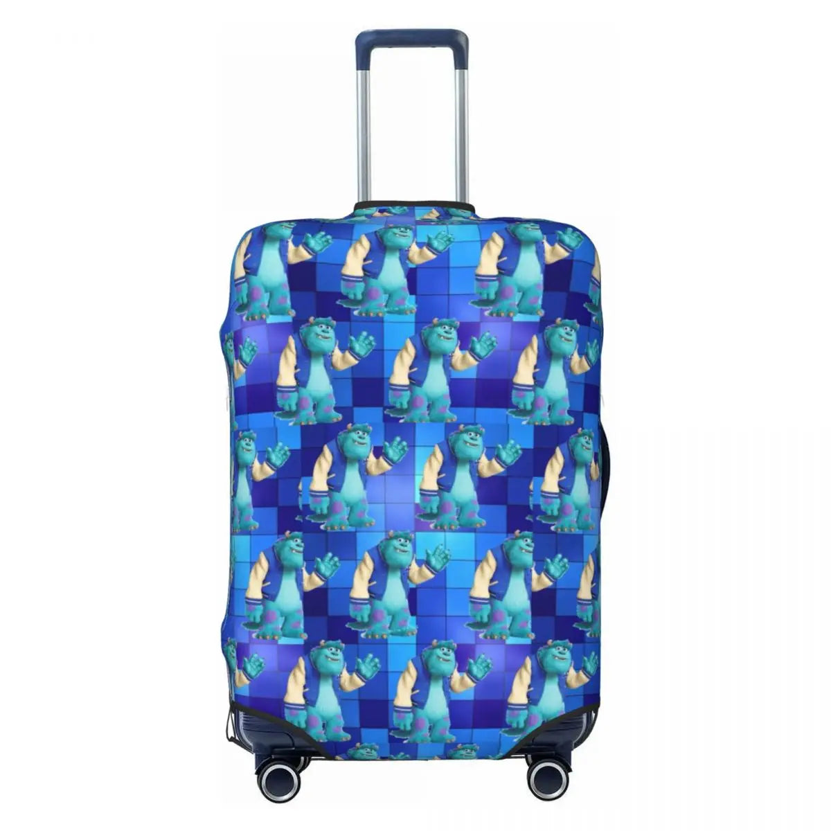 Custom M-Monsters Anime University Luggage Cover Cute Suitcase Protector Covers Suit For 18-32 inch