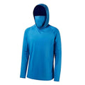 Men's long-sleeved T-shirt with sun protection hooded jacket protective mask one-piece outdoor long-sleeved cap shirt