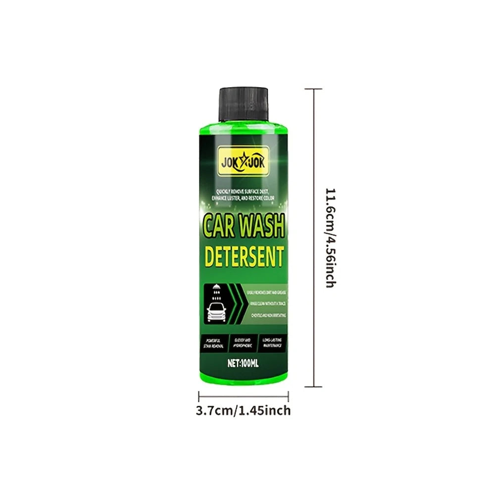 JOKJOK 100ml High-Foam Car Wash Concentrate Liquid - 1:100 Dilution Ratio, Heavy-Duty Foaming Formula Compatible for Foam Cannon