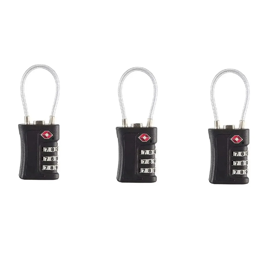 TSA Customs Lock 3 Digits Travel Password Changeable Lock Digital Lock Zinc Alloy Suitcase Luggage Anti-theft Lock for Airplane