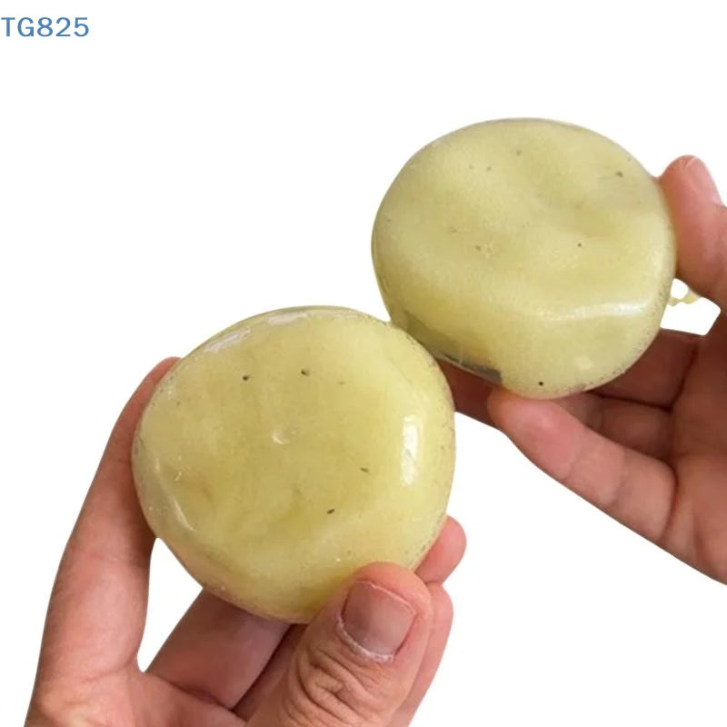 【AN】Realistic Mashed Potato Squeeze Ball, Textured Crinkle Sound Stress Relief Squeeze Toy, Sensory Fidget Toys Relaxing Gifts