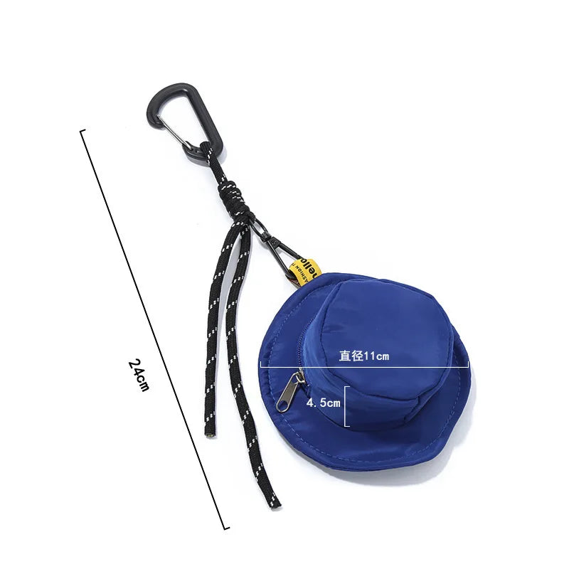 Mini Fisherman Hat Bag, Niche Design, Earphone coin purse, Key bag, Women's bag, Coin Storage, Small Crossbody Bag