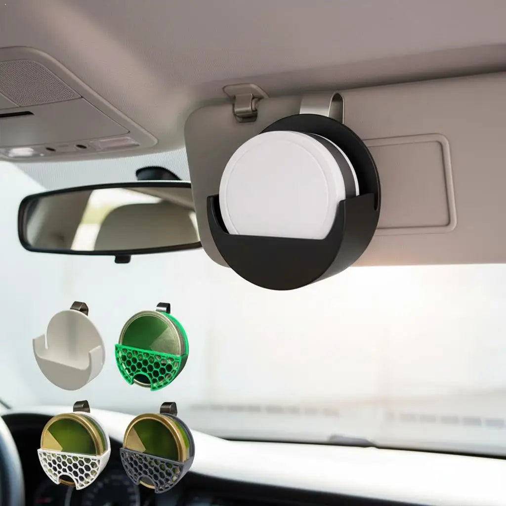 Plastic Car Visor Clip  For ZYN Cans Holder, most car visors Travel Dip Can Storage Box for All Vehicles