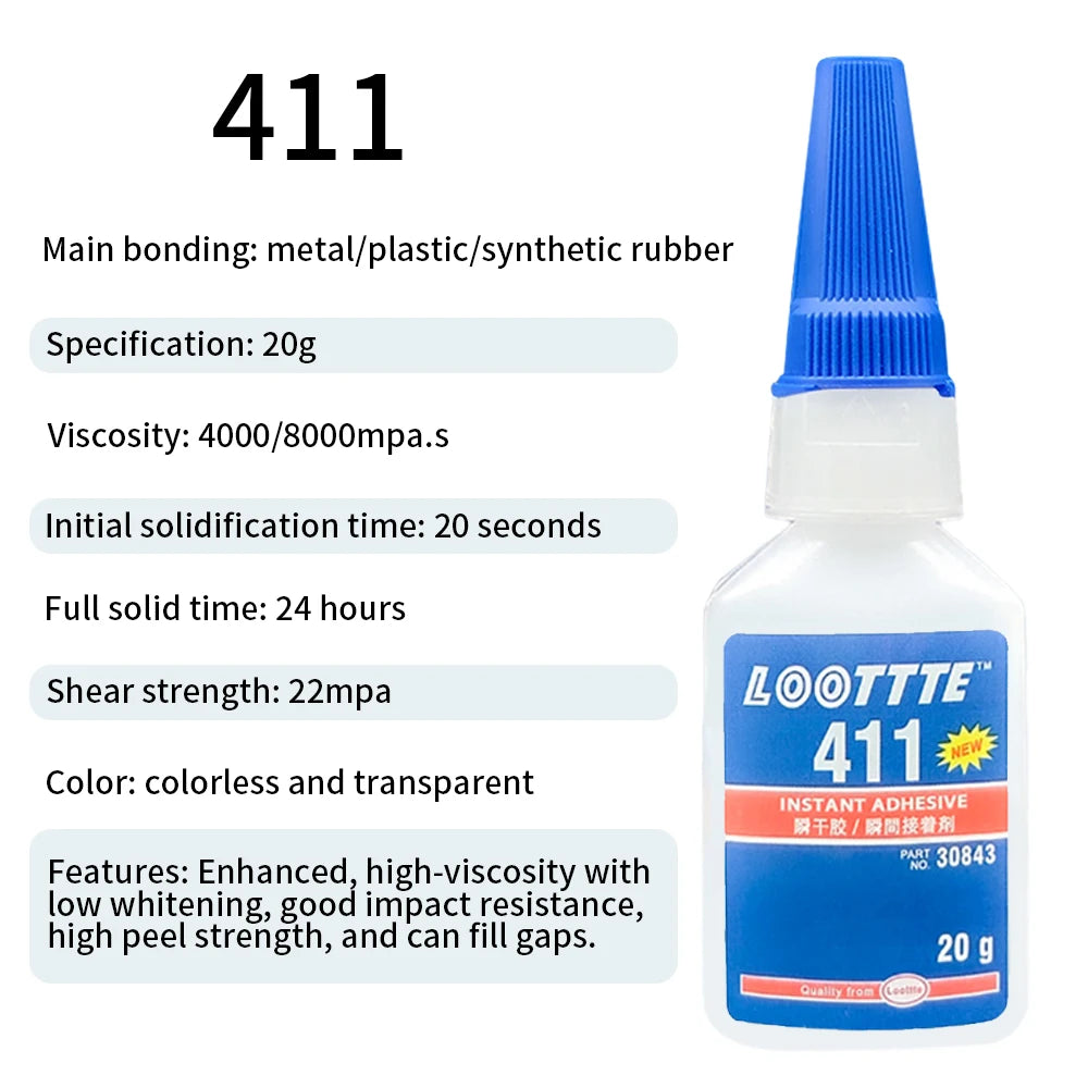 20ml Instant Adhesive Strong Glue Universal Multifunctional Fast Dry Glue for Resin Ceramic Metal Glass Home Instant Adhesive