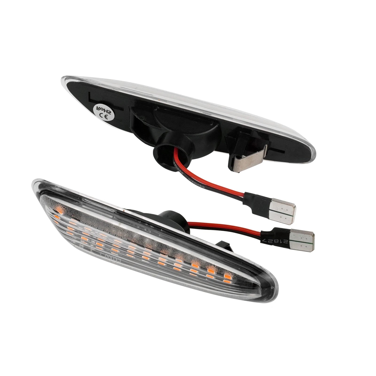 2X Clear Lens Amber LED Side Indicator Turn Signal Repeater Light Lamp For BMW 3 Series E90 E91 E81 E82 E87 E88 Not M-Sport