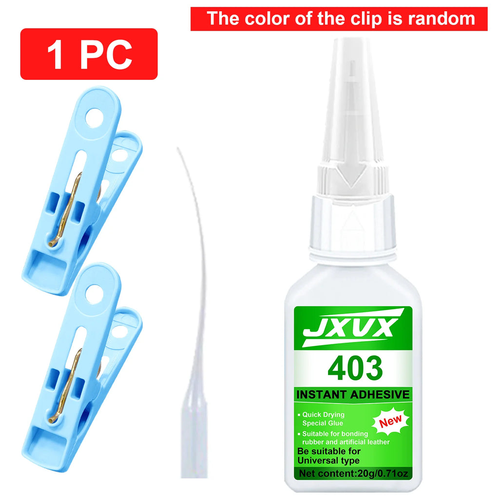 Super Glue All-Purpose Liquid 20g-Transparent fast-drying AC adhesive for metal, plastic, wood, ceramics, glass and DIY restoration, the strongest adhesive for metal and plastic, easy to use.