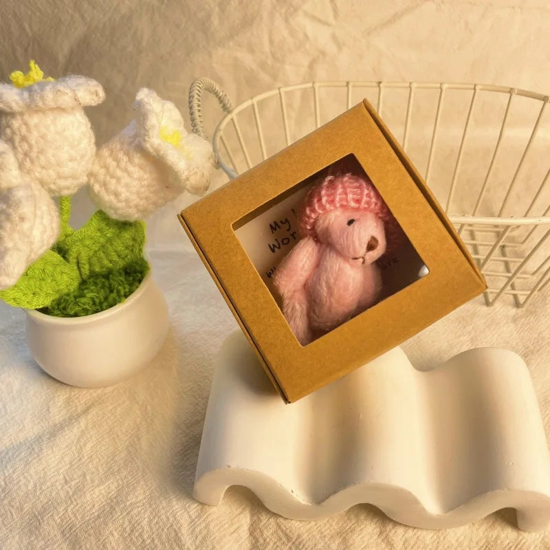 My Little Worry Bear Pocket Hug with Greeting Card – Adorable Plush Teddy Bear Gift for Weddings, Christmas, Comforting Keepsake