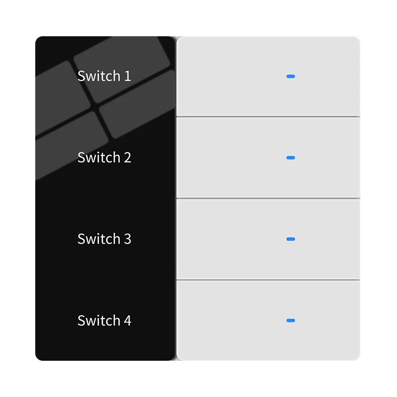 Tuya Smart Life Zigbee Smart LED Display Switch Supports Multi Language Settings APP Remote Control AI Voice Control AC100-240V