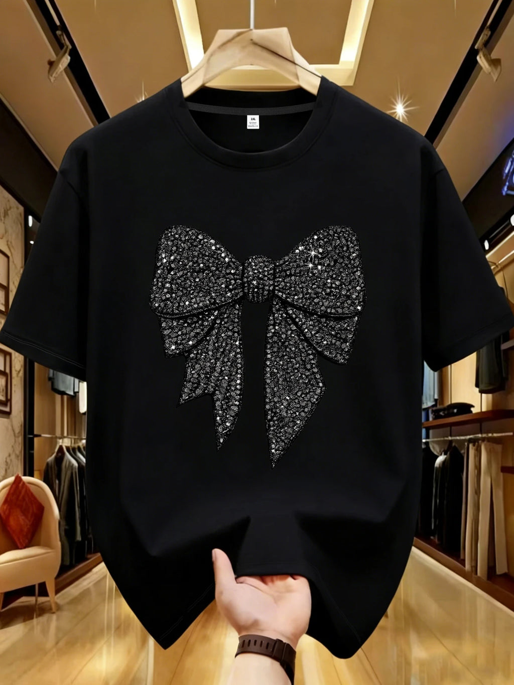 【WDS01410】Creative printing plus size women's T-shirt summer casual street fashion women's Joker short sleeve T-shirt