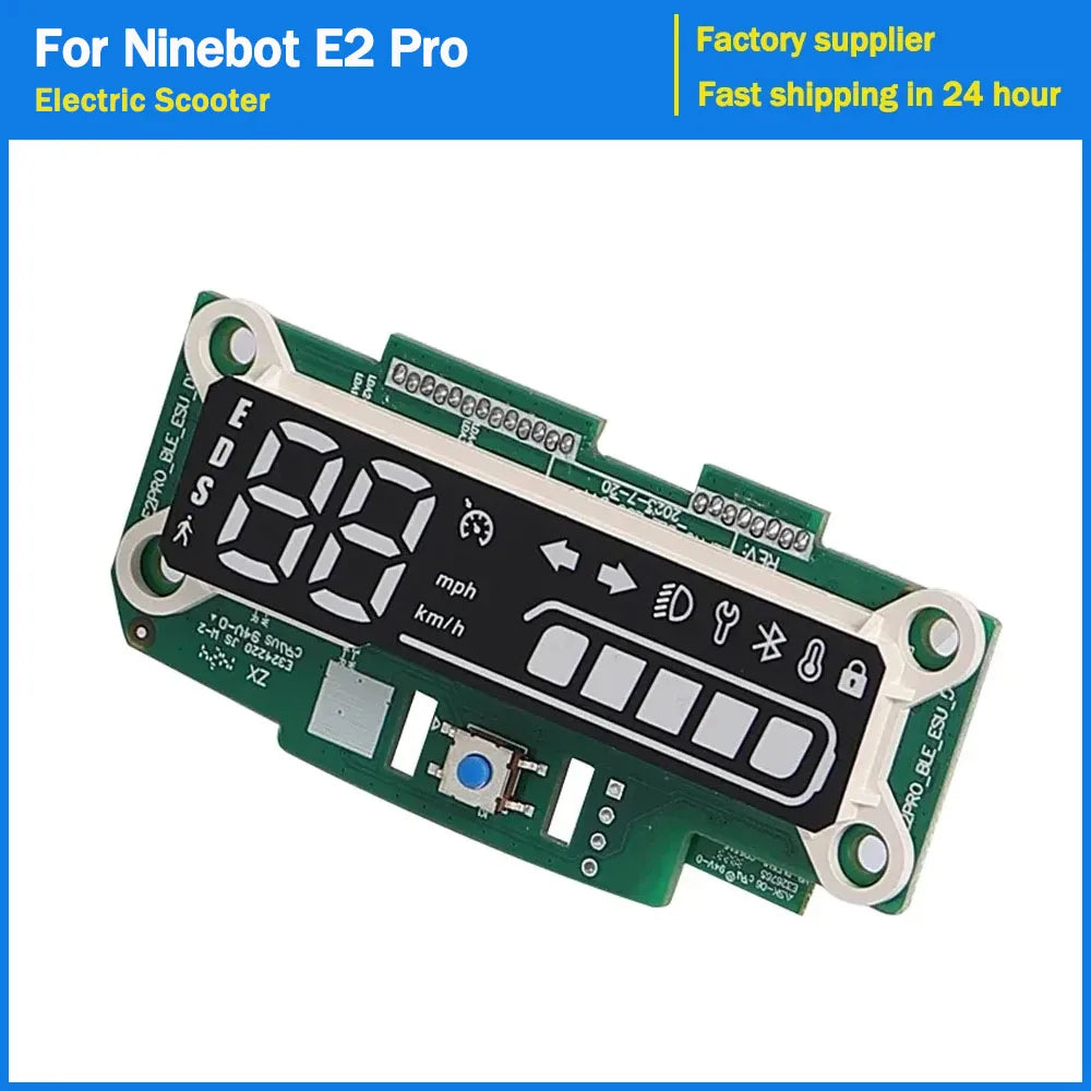 Electric Scooter Dashboard for Segway Ninebot E2 Pro Kickscooter Display Circuit Board Replacement Parts Accessories