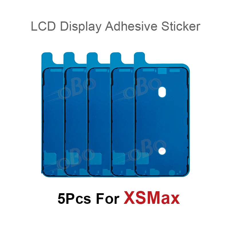 5Pcs LCD Display Adhesive Waterproof Seal Sticker for iPhone 12 13 Mini XS 11 Pro Max X XR Front Side Seal Tape Glue Repair