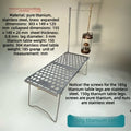 Ultralight Titanium Folding Camping Table Portable Foldable Backpacking Table Compact Lightweight Outdoor BC Hiking Picnic Desk