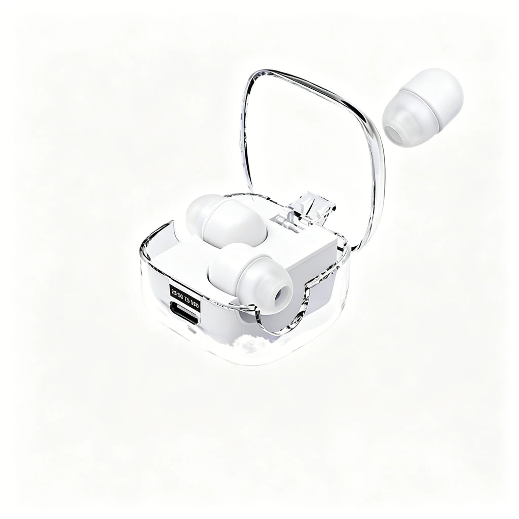 Bluetooth 5.3 Mini Invisible Sleep Earphones Noise Cancellation Hifi Stereo Office Headset Waterproof Sports Exercise Earbuds