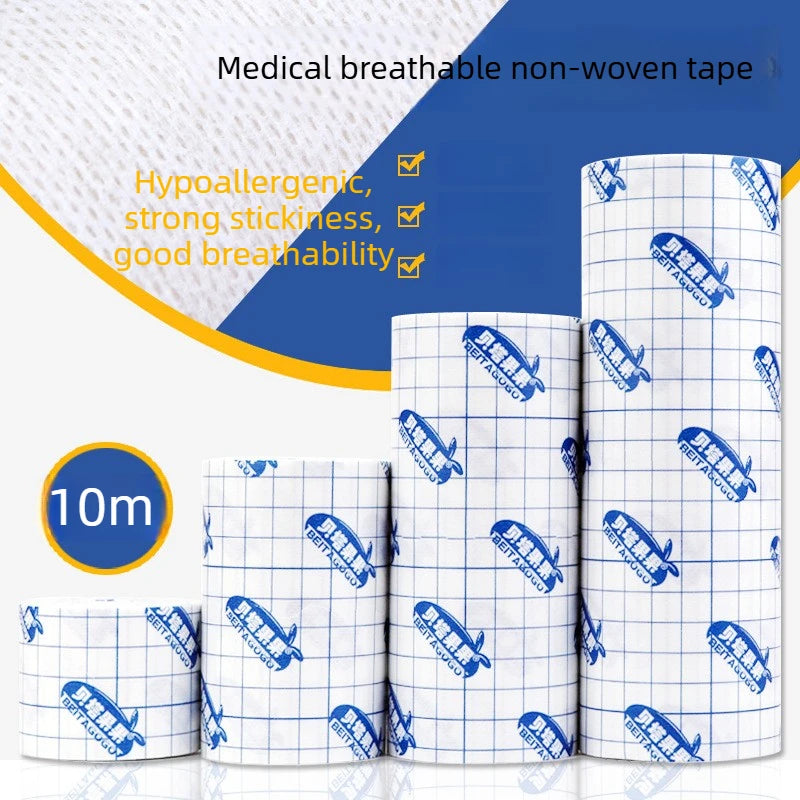 1pc Non-woven Fabric Film Waterproof Transparent Tape Adhesive Plaster Anti-allergic Wound Dressing Fixation Tape