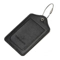 Women Man Anti Loss Wire Rope Loop Leather Luggage Tags Privacy Protection Cover Versatile Baggage Tag Waterproof Boarding Pass
