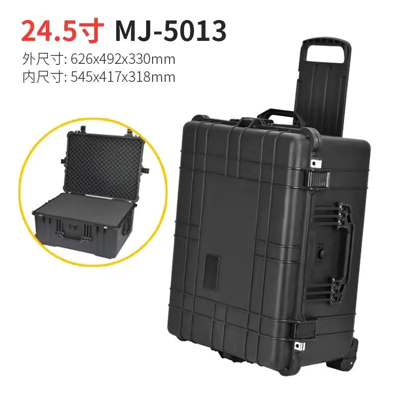 Photographic Equipment Trolley Case Tool Box Organizer Box SLR Camera Lens Suitcase Tools Shockproof Briefcase Storage Box