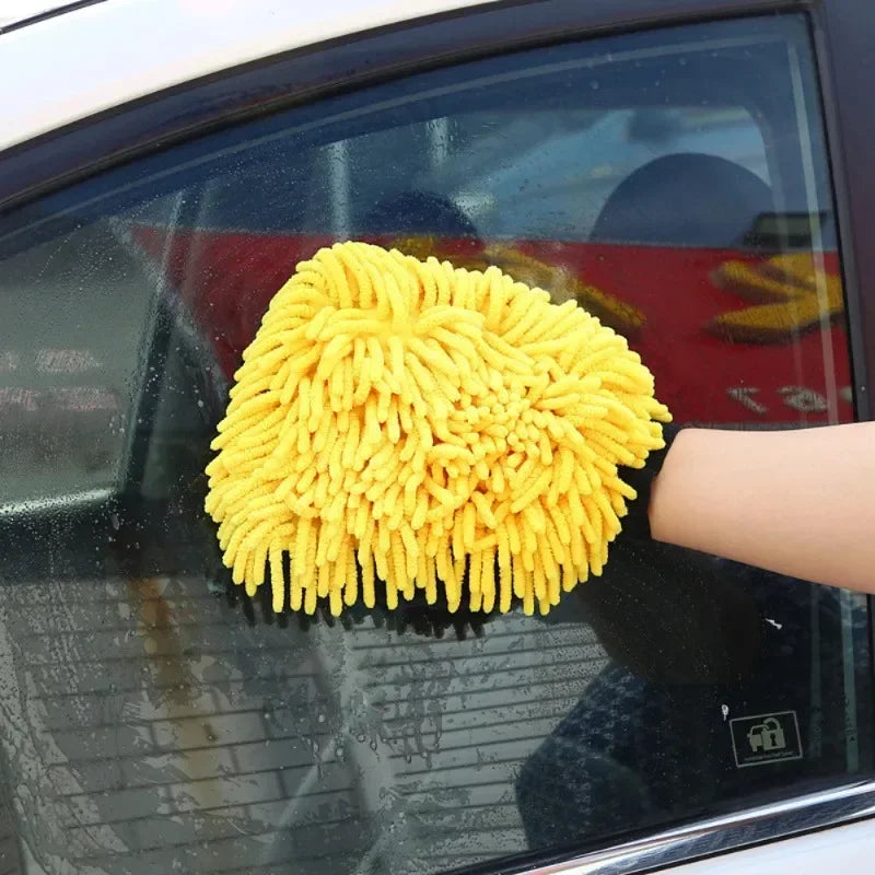 1/5PCS Car Wash Glove Coral Mitt Soft Anti-scratch for Car Wash Multifunction Thick Cleaning Glove Car Wax Detailing Brush