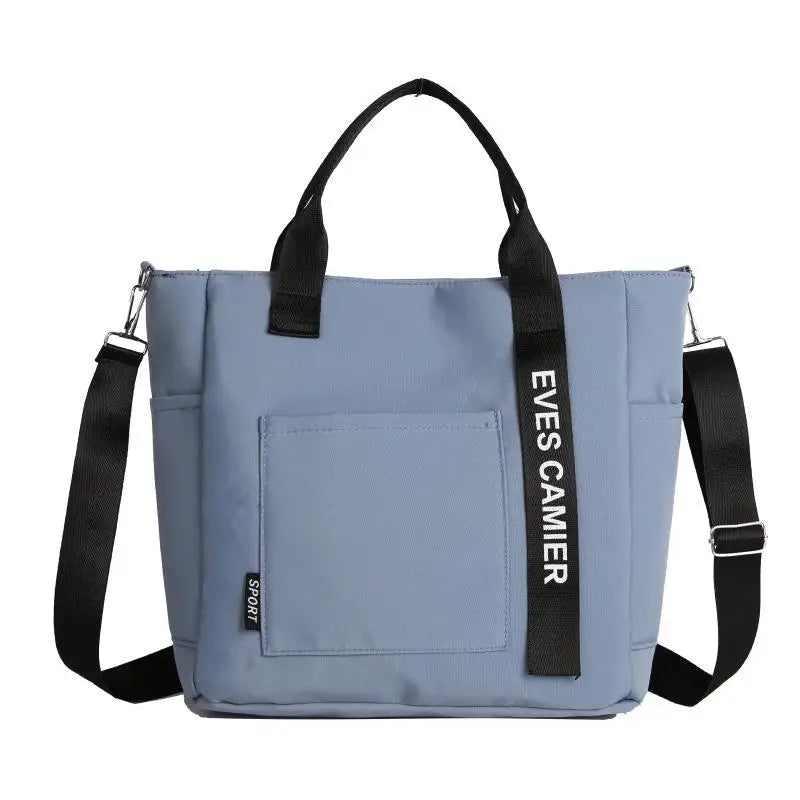 Large Capacity Waterproof Nylon Tote Bag Fashion Crossbody Shoulder Messenger Bag Casual Daily Handbag For Girls Students