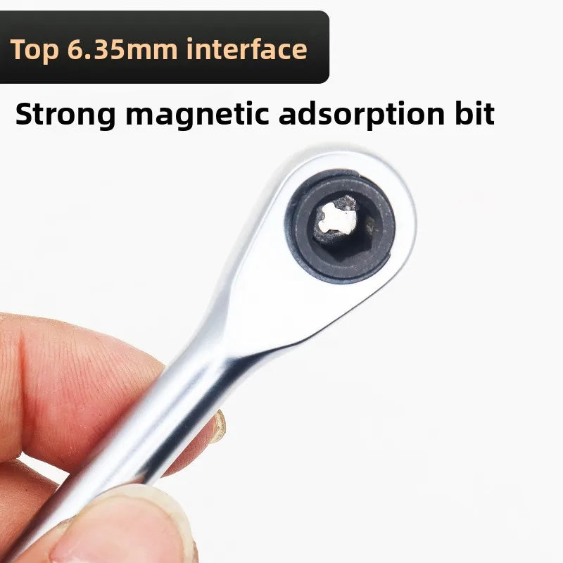 Mini Ratchet Wrench with Bits High Quality Socket Tool for Daily Bicycle Car Repairs