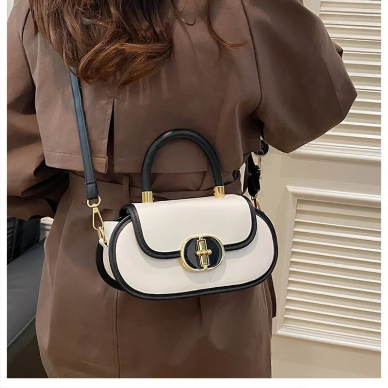 Women's Elegant Small Square Crossbody Bag Luxury High-End Style Unique Design Multi-Functional Casual Handbag for Work Weekend