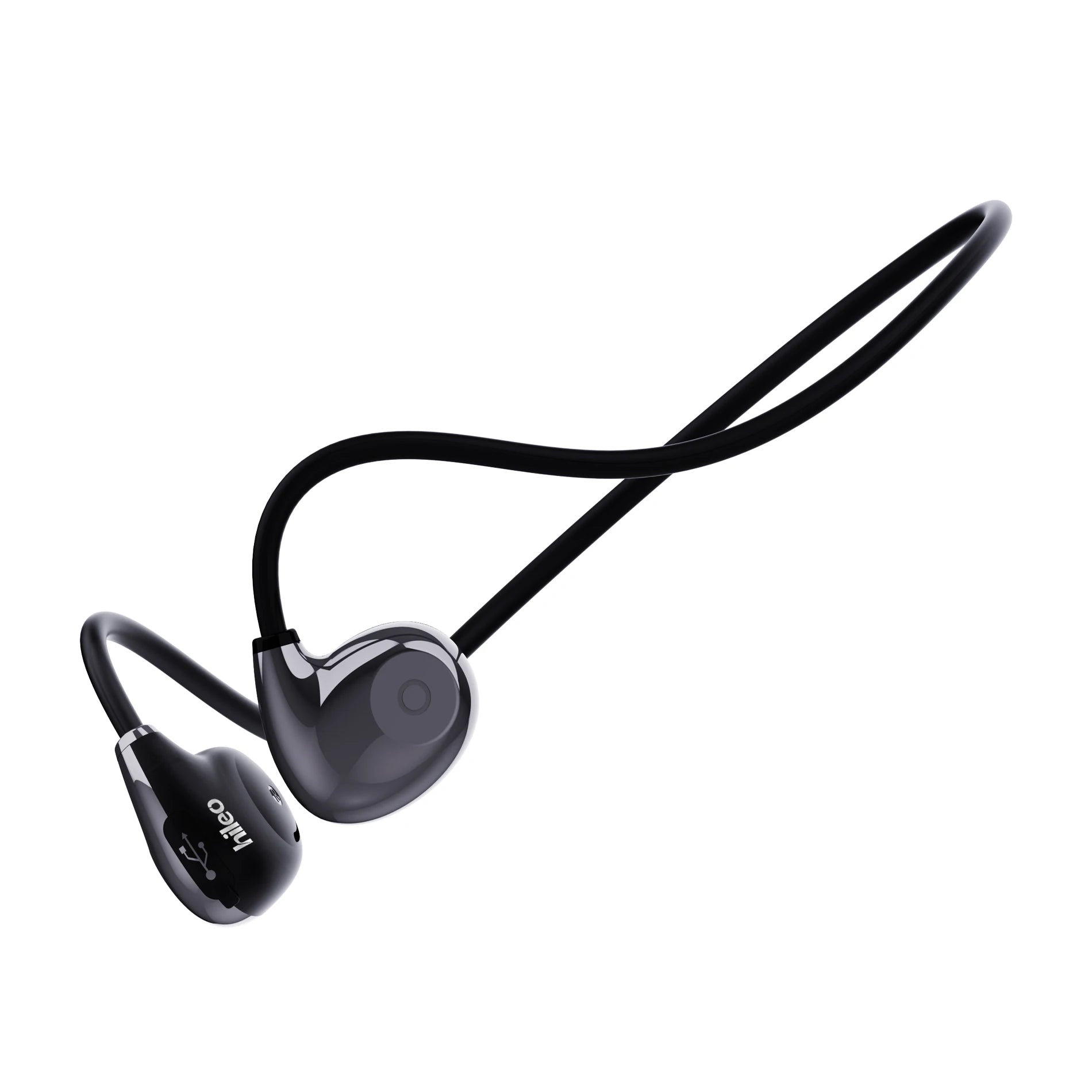 Hileo Bone Conduction Headphones Bluetooth 5.2 Wireless Not In-Ear Headset IPX5 Waterproof Sport Earphones Lightweight Ear Hook