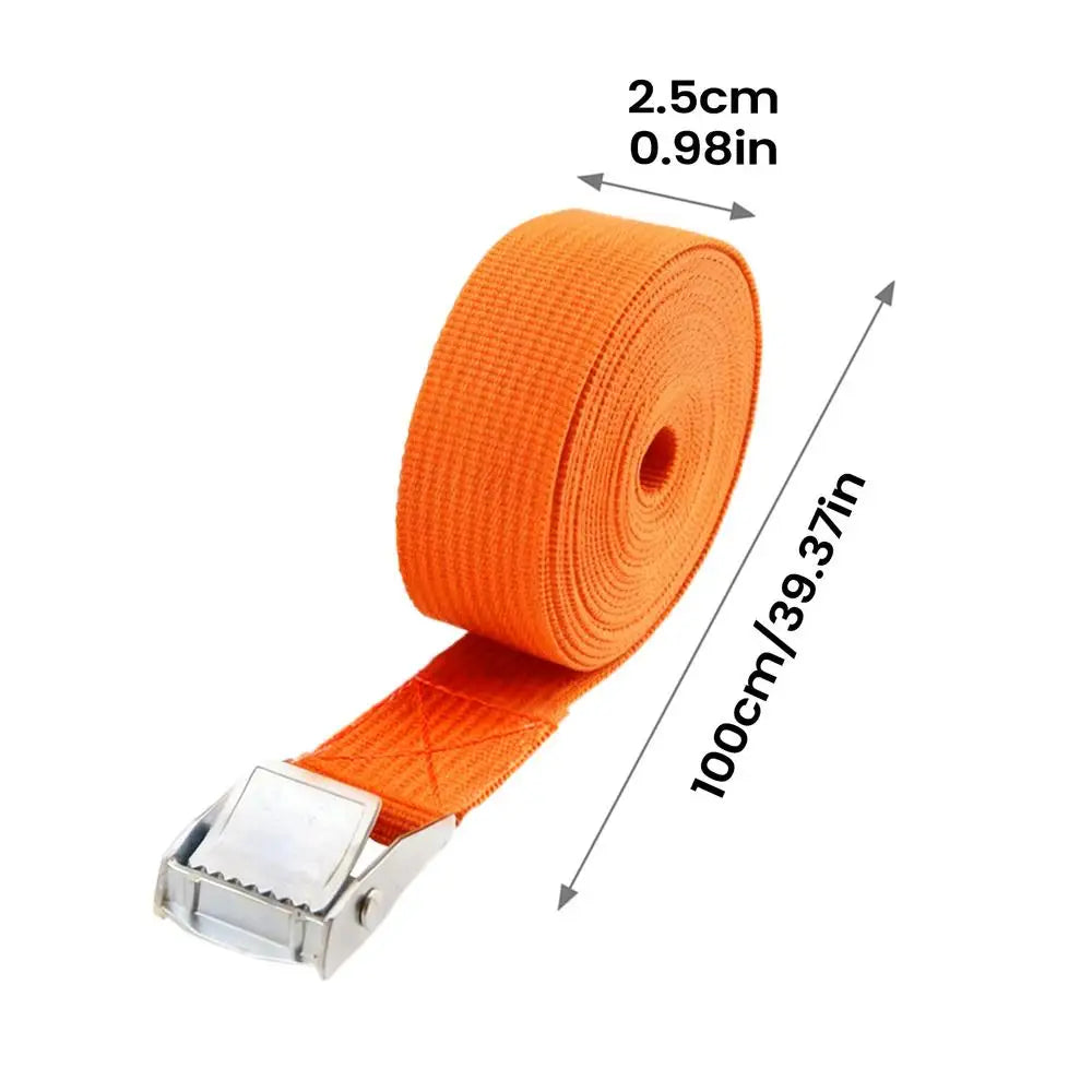 Adjustable Heavy Duty Tie Down Straps Zinc Alloy Buckle Motorcycle Cargo Belt for Truck Trailer Kayak Roof Boat Luggage ﻿