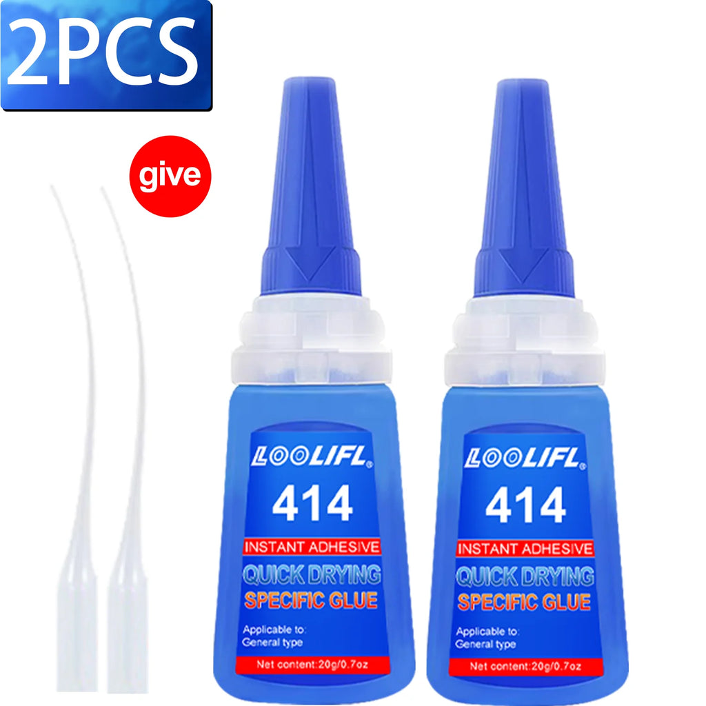 LOOLIFL414 Instant Super Glue Strong Fast Dry Universal High Strength Adhesive for diy Ceramic Metal Glass Plastic Wood Powerful