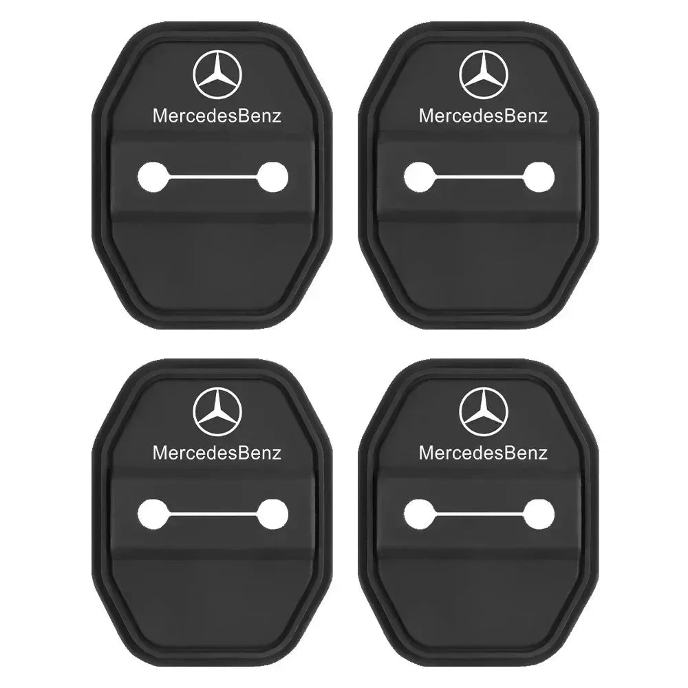 2/4pcs Silicone Car Door Lock Buckle Protector Cover for Mercedes Benz AMG W204 W213 W205 W211 W176 W164 CLA Smart Auto Access