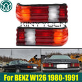 1Pair Rear Taillight TaillampFor Mercedes-Benz W126 320SEL 280SEL 500SEL 380SEL1980-1991 Tail Light Reverse Lights Brake Lights